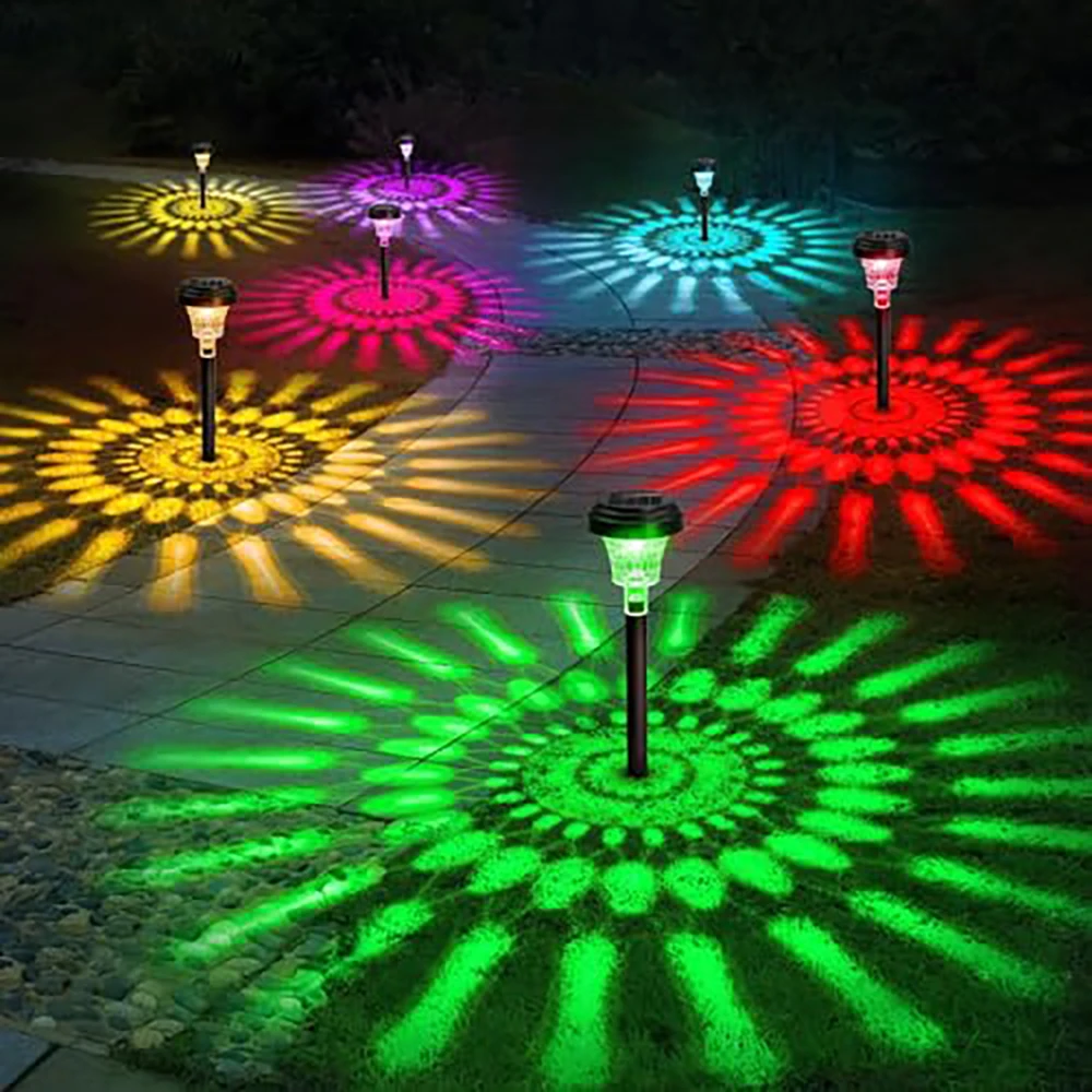 

Solar Pathway Lights 16 Pack: IP67 Waterproof, Color Changing & Warm White LED, for Garden Landscape Decor