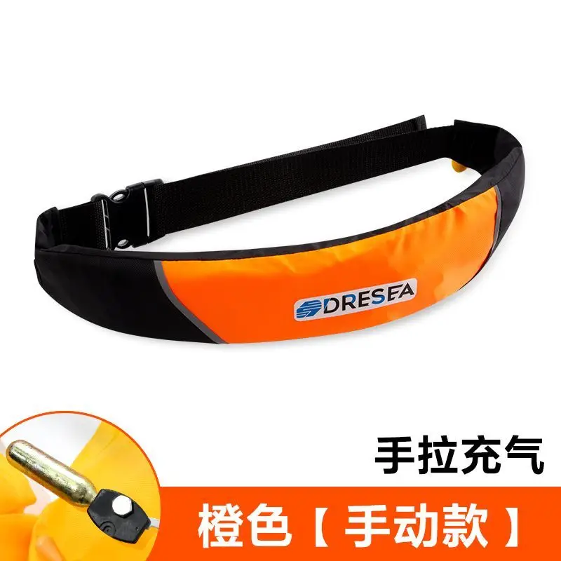 Waist Belt Type Automatic Inflatable Life Vest Large Buoyancy Sea Fishing Life Jacket Adult Swimming Equipment Self-rescue Belt