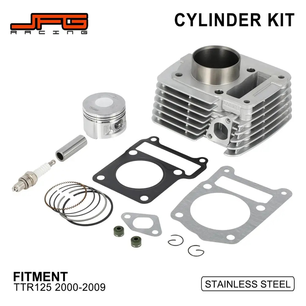 Motorcycles Cylinder Piston Kit Engine Replacement For TTR125 TTR 125 2000-2025 Electric Dirt Pit E-Bike Gasket Rebuild Moto