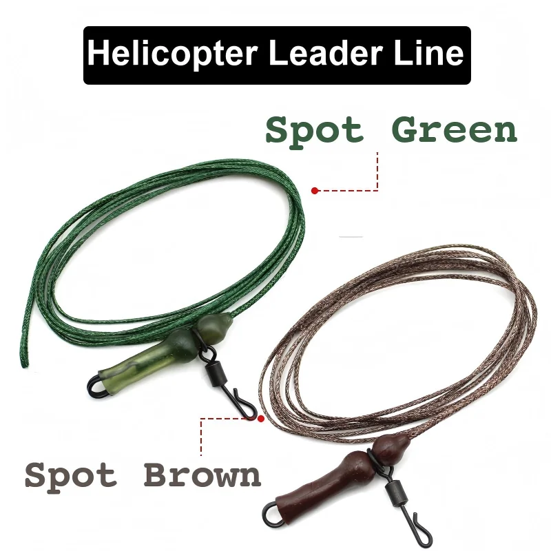 

Lead Free Carp Fishing Leader Line 1m 60LB Durable Anti Tangle Leader for Big Carp