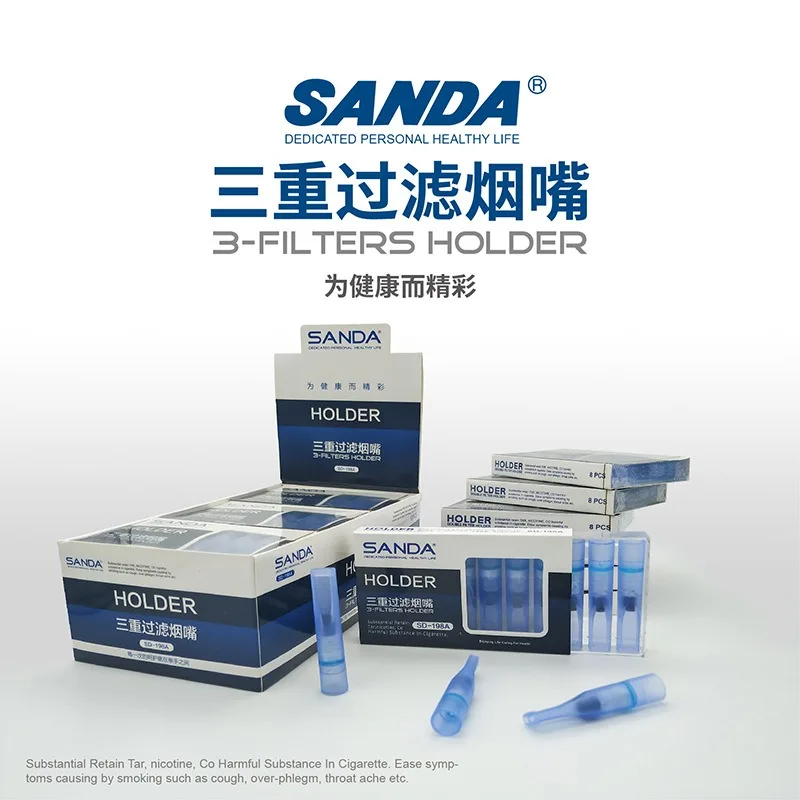 Filter Tip Rokok Sanda SD-198A, Filter Inti, Sehat, Sekali Pakai, Mengurangi Tar, Alat Rokok