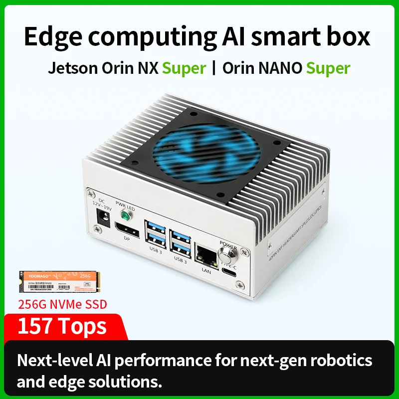 Jetson Orin Nano NX AI Edge صندوق الحوسبة ORIN NANO NX Core Board Smart Box