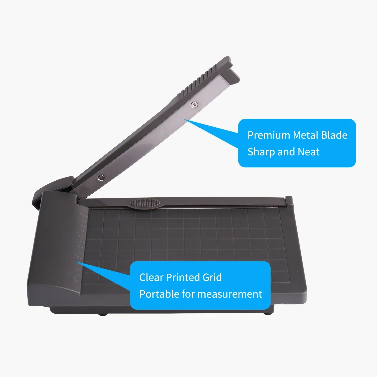 

Desktop Paper Cutter Trimmer Guillotine Cutting 6 Inch (160mm) Cut Length Mini Paper Cutting Machine with Security Cutter Head