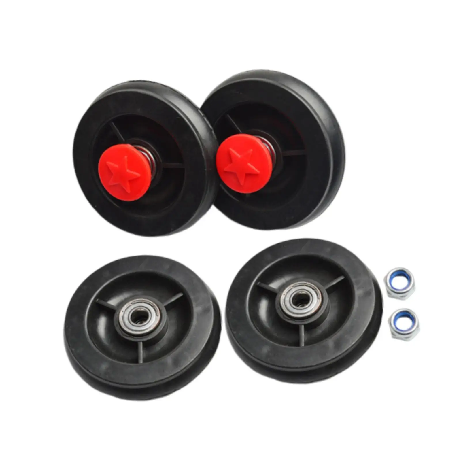 4pcs Twist Car Wheels Front And Rear Wheels Set Spare Parts Replace Spare Part