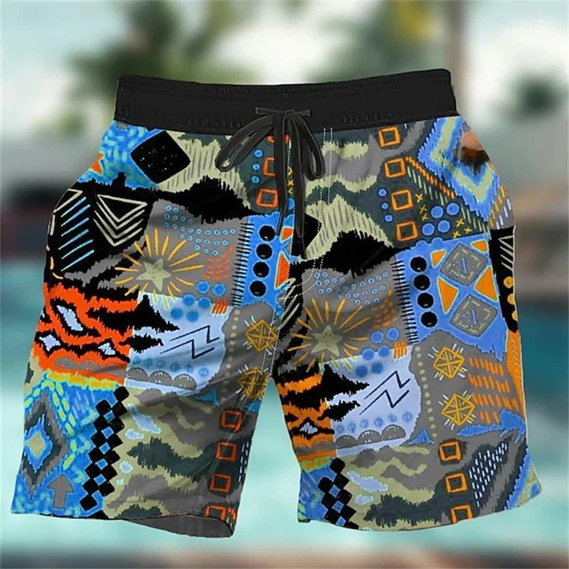 

3D Print Graffiti Art Men's Shorts Casual Harajuku Y2k Beach Swimming Board Trunks Fashionable Men Women Beachwear