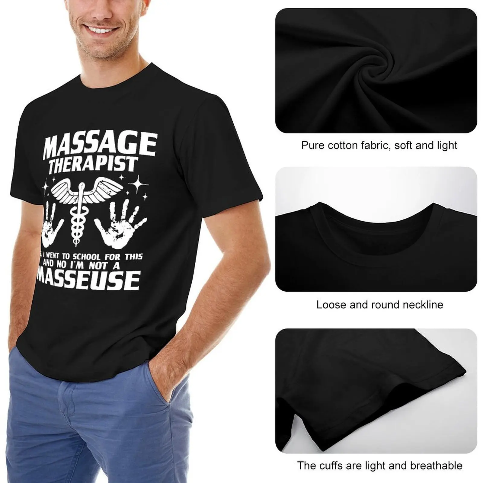 Novelty Massage Therapist Massotherapist Therapy T Shirts Streetwear Short Sleeve Birthday Gifts Summer T-shirt Mens Clothing