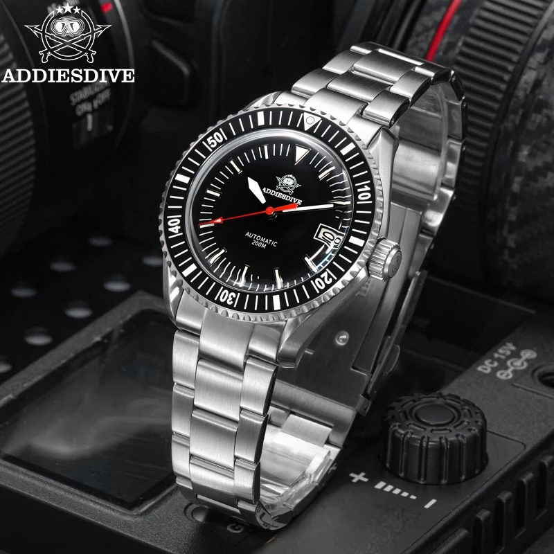 ADDIESDIVE High Quality Men's Automatic Watch NH35 Sapphire Glass 200m Waterproof BGW9 Super Luminous Diving Watch AD2060