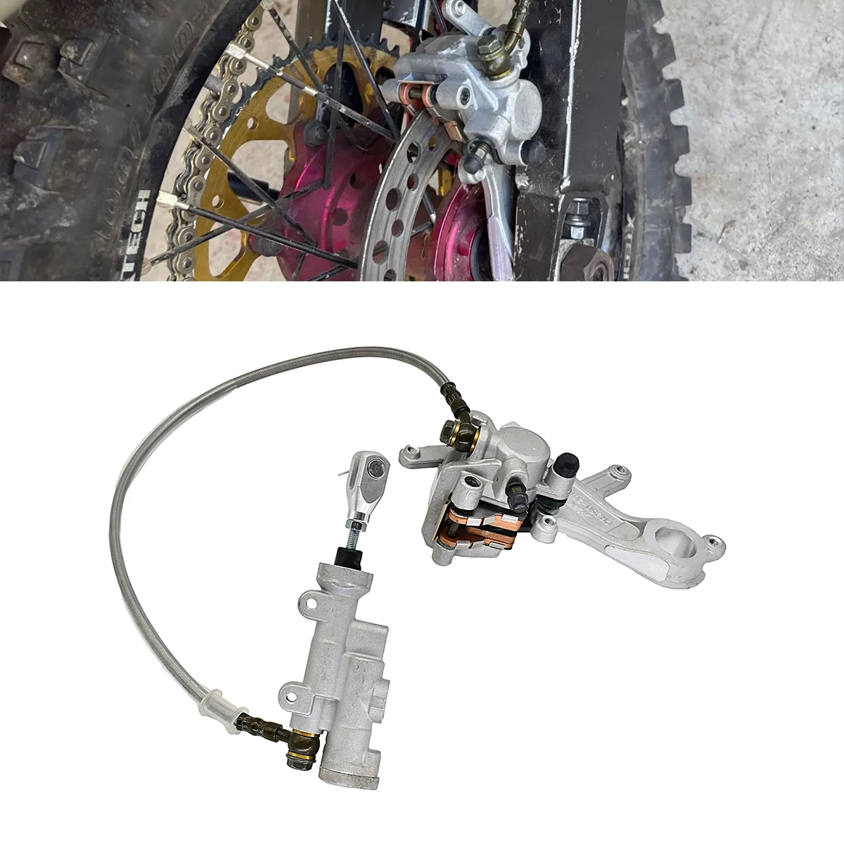 Motorcycle For HONDA CRF250R CRF450R CR125R CR250R CRF250X CRF450X CRF250RX CRF450RX CRF Rear Brake Caliper Master Cylinder Pump
