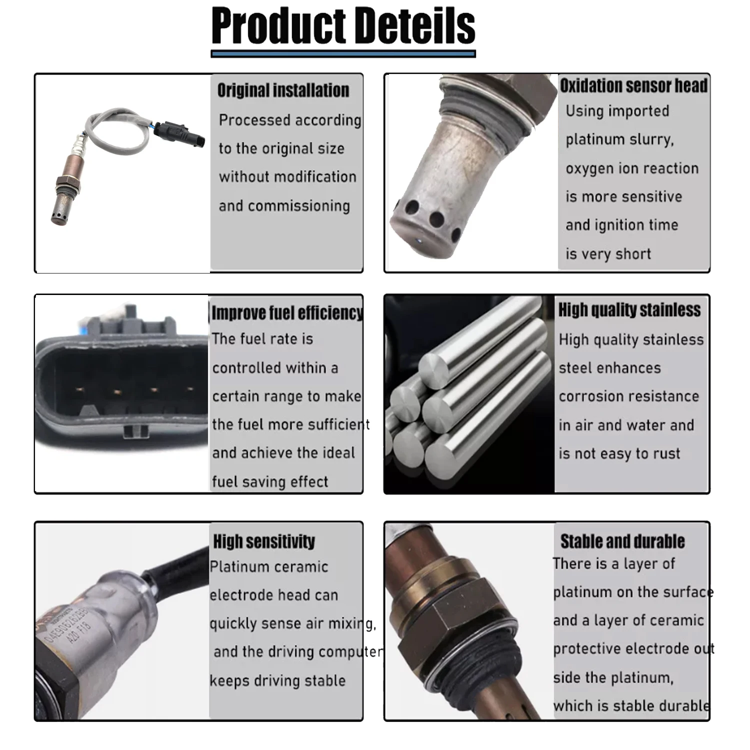 New Car Air Fuel Ratio Lambda O2 Oxygen Sensor 55488558 For Cadillac CT4 CT5 CT6 XT4 XT5 Chevrolet Blazer Silverado 1500 GMC