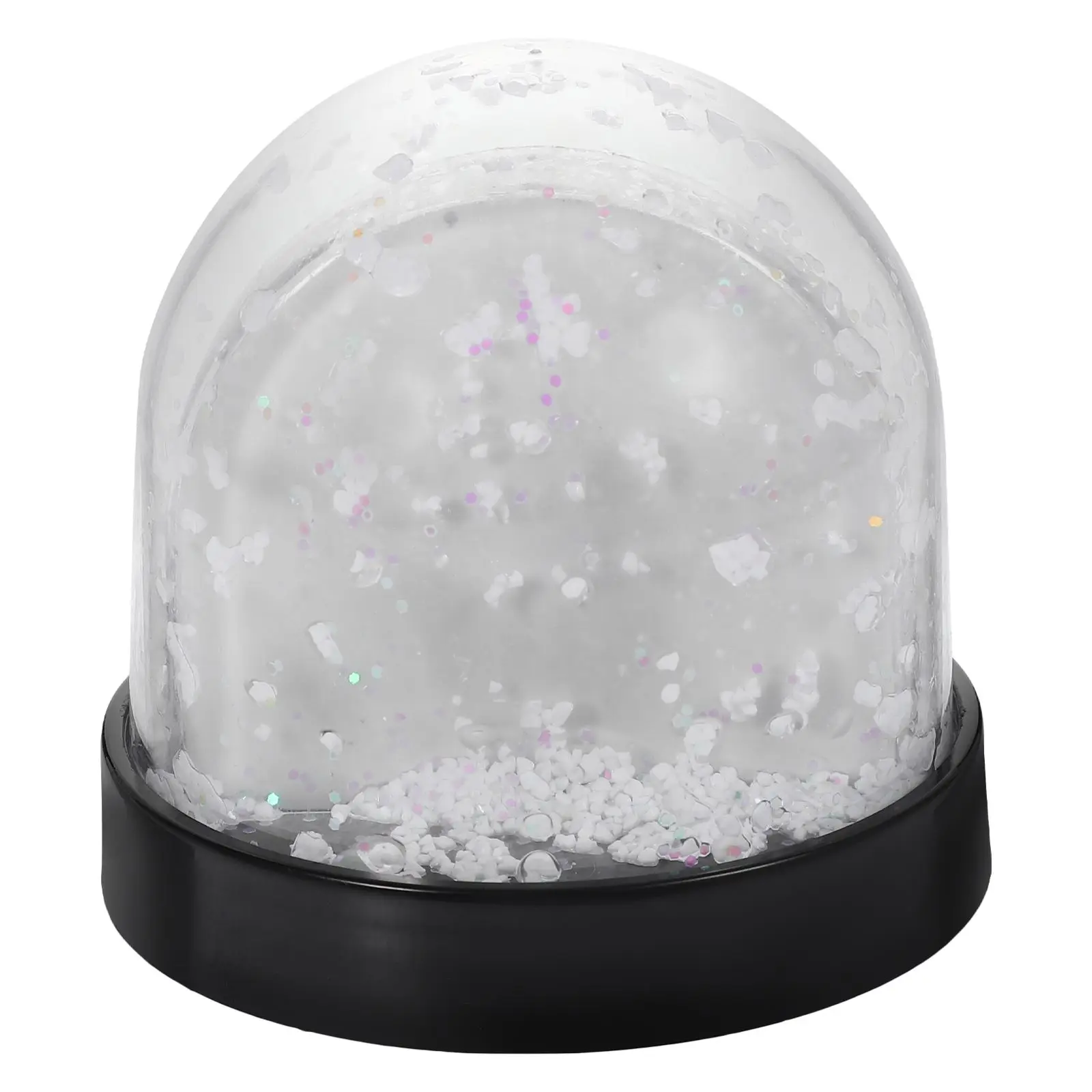 

Photo Frame Gifts Plastic Snow Globe with Insert DIY Kit Blank Black Base Card Decoration Christmas Birthday Gift
