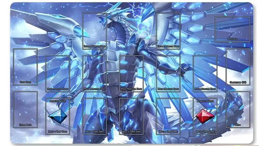 

YuGiOh Playmat Коврик для карточных игр Игровые коврики, совместимые с OCG + бесплатная сумка - 3529417