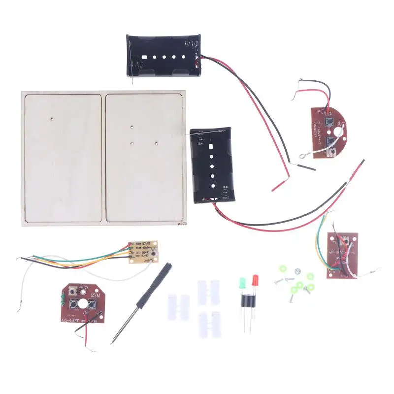 Kits STEM, aprender código Morse, construir una máquina telégráfica, experimento de circuito eléctrico, kit de electricidad (sin batería)