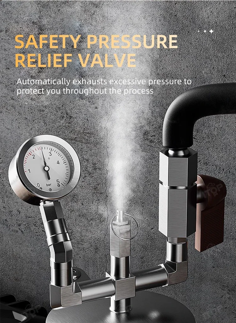 CMFAK-74 المحمولة الحليب Frother الفولاذ المقاوم للصدأ الحليب باخرة بخار الماء فاصل تجفيف البخار تنوعا لصنع القهوة