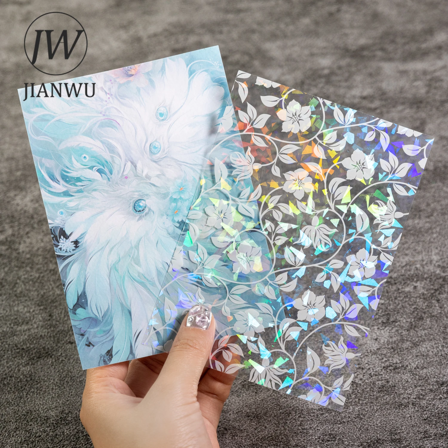 JIANWU Dream Flower House Series Vintage Lace Material Collage PET Washi Sticker Creative DIY Journal Stationery