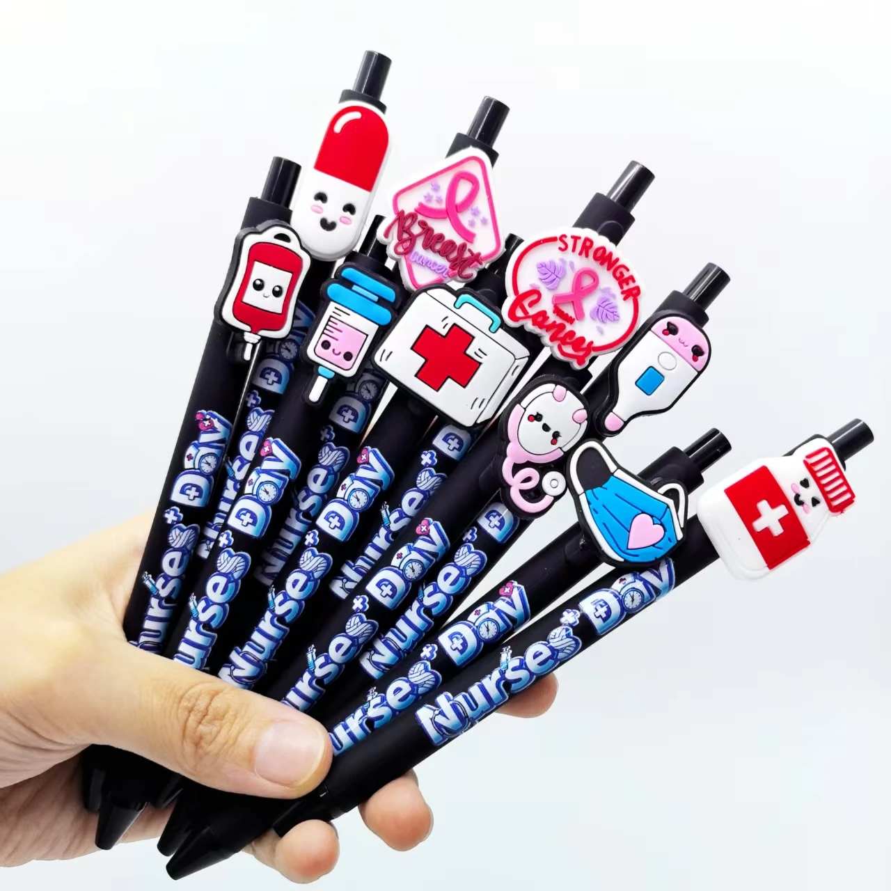 5 قطع/12 قطعة أقلام حبر جاف طبية سوداء، أقلام تسجيل طبية خاصة للأطباء، هدايا عيد الممرضات