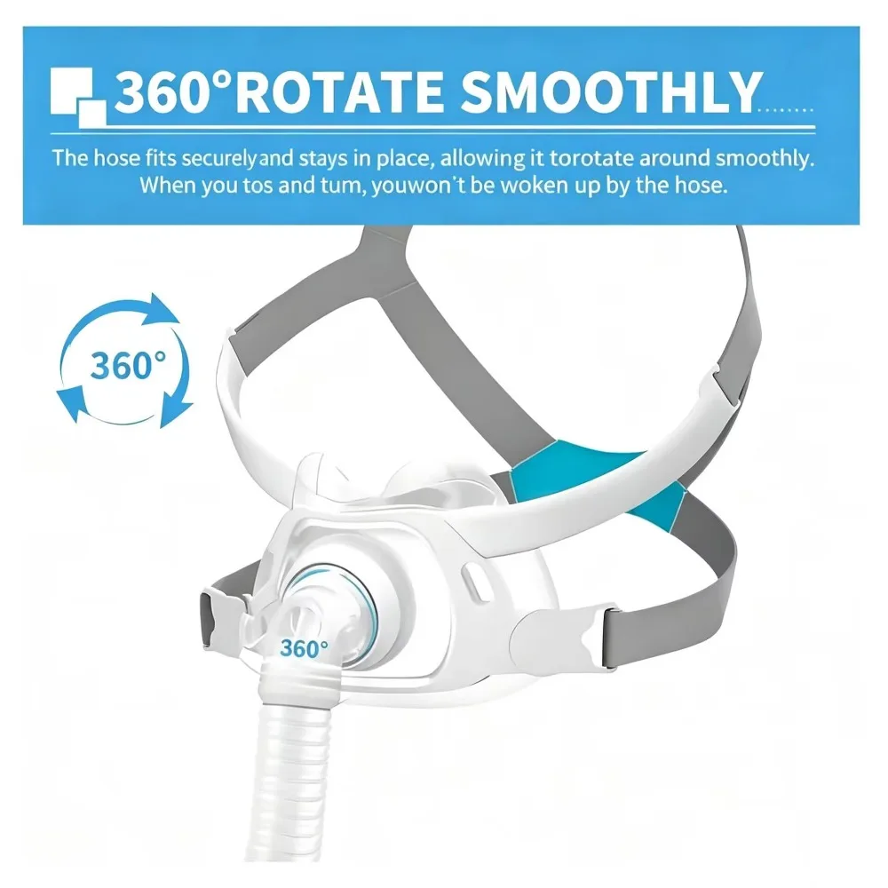 Replacement Elbow Connector + Short Tube for AirFit F40 , 360° Rotatable Elbow Adapter Compatible with Air Fit F40 Accessories
