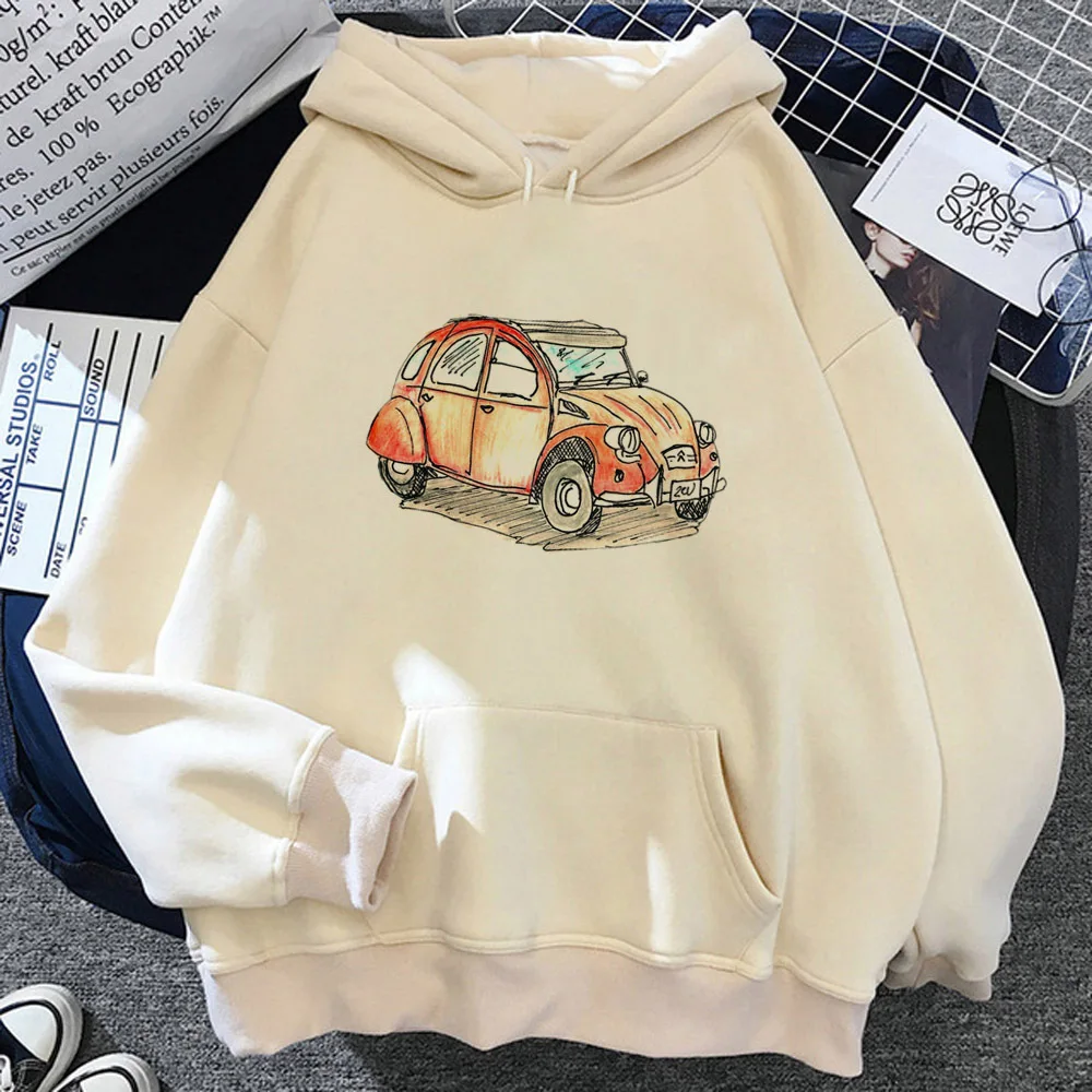 

2cv hoodies women streetwear anime harajuku long sleeve top pulls female Kawaii Hood