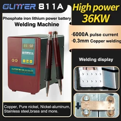 811A Energy Storage Spot Welding Machine 36KW 6000A Special For  Aluminum to Nickel Lithium Battery Pack Welding Machine