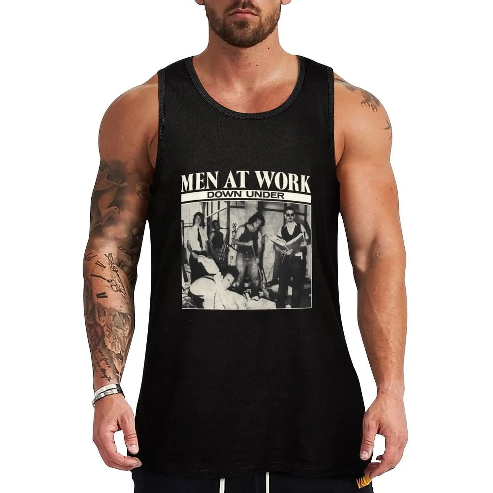 Men At Work Down Under Australian Rock Band Classic Seventies. Classic . Tank Top
