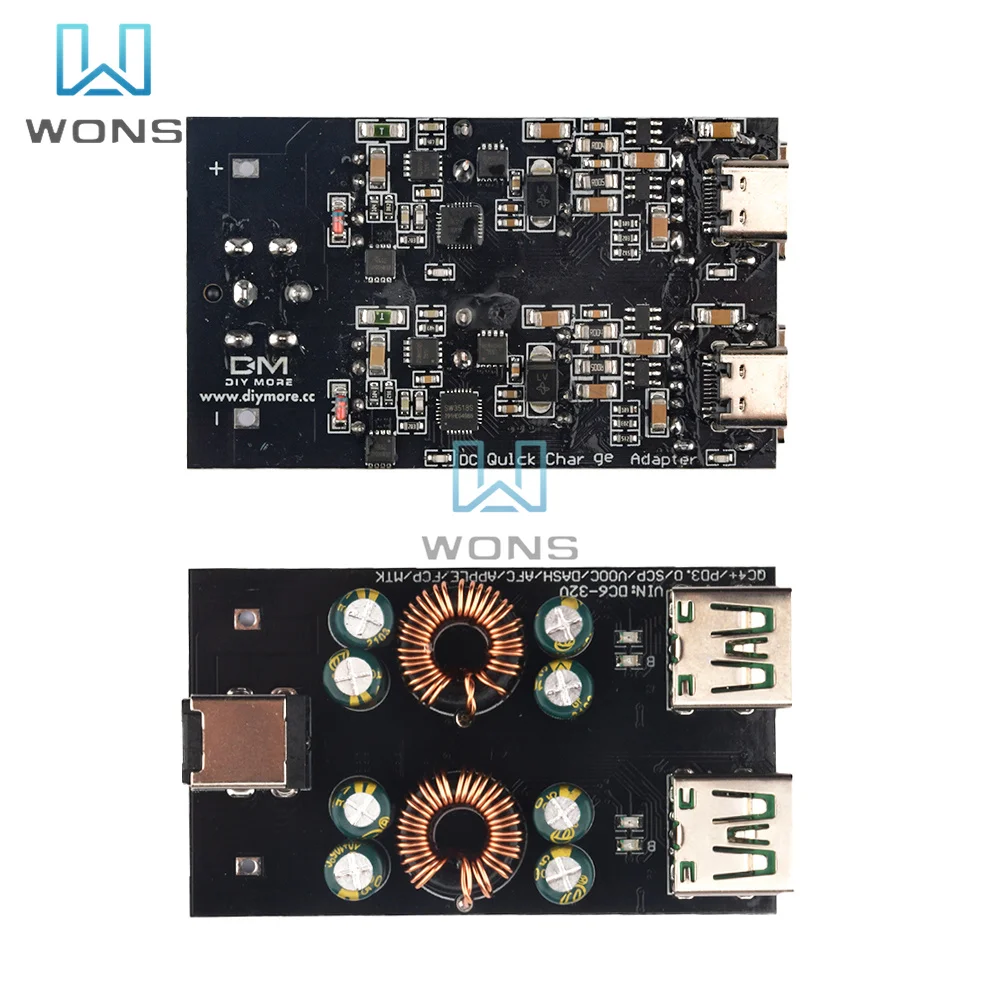 Fast Charging Power Module DC6-32v USB pd3.0 (PPS) Mobile Phone Fast Charging Board Step-down Module 2-way / 4-way