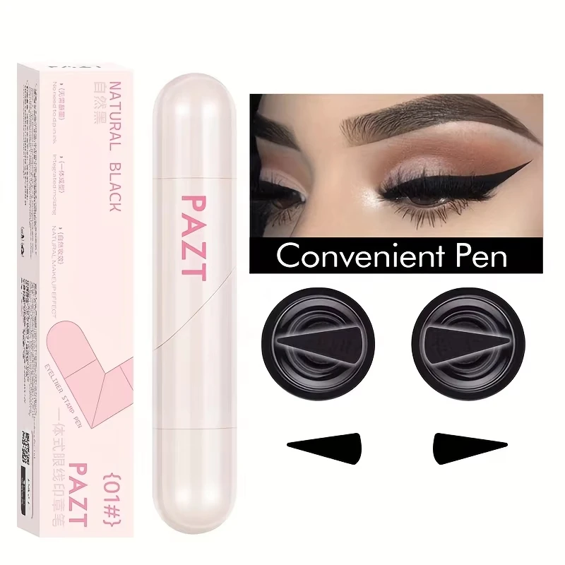 Waterproof Eyeliner Pen,Long-Lasting Winged Eyeliner,Sweatproof,One-Time Molding Dual Tip,Liquid Eyeliner Makeup for Beginners