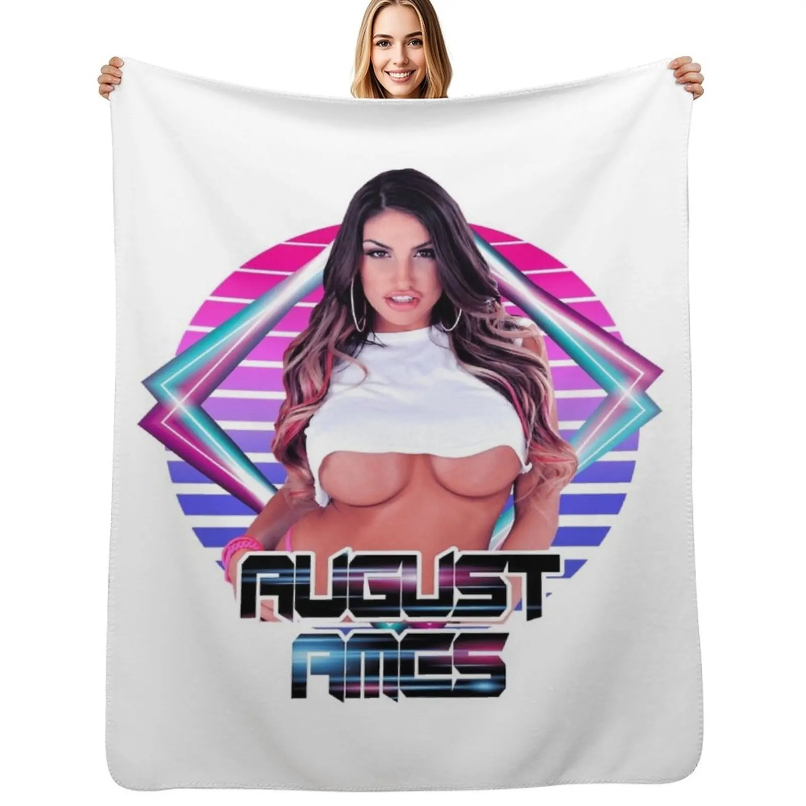 August Ames Throw Blanket Softest Sofa Throw Bed linens Single Multi-Purpose funny gift Blankets