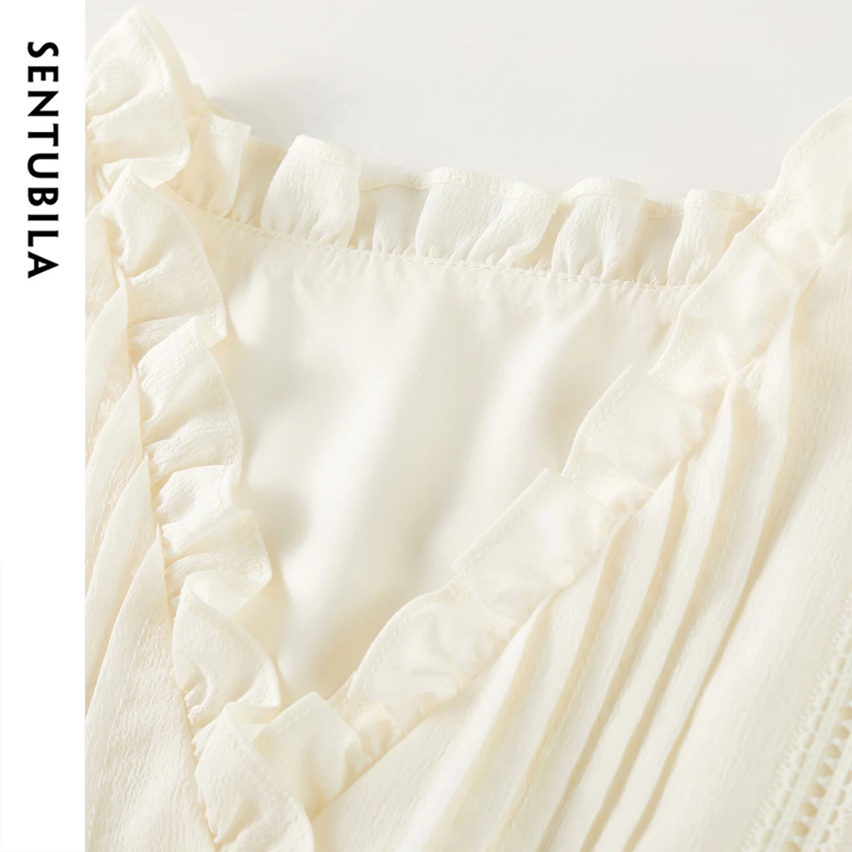 Sentubila vestidos de verão femininos 2025 senhoras moda lanterna manga curta elegante em camadas midi vestido roupas femininas 152ls0092