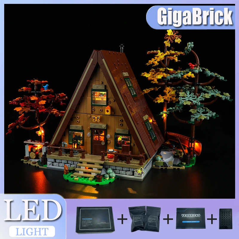 

DIY LED Light Kit For LEGO 21338 A-Frame Cabin (Only LED Light,Without Blocks Model)