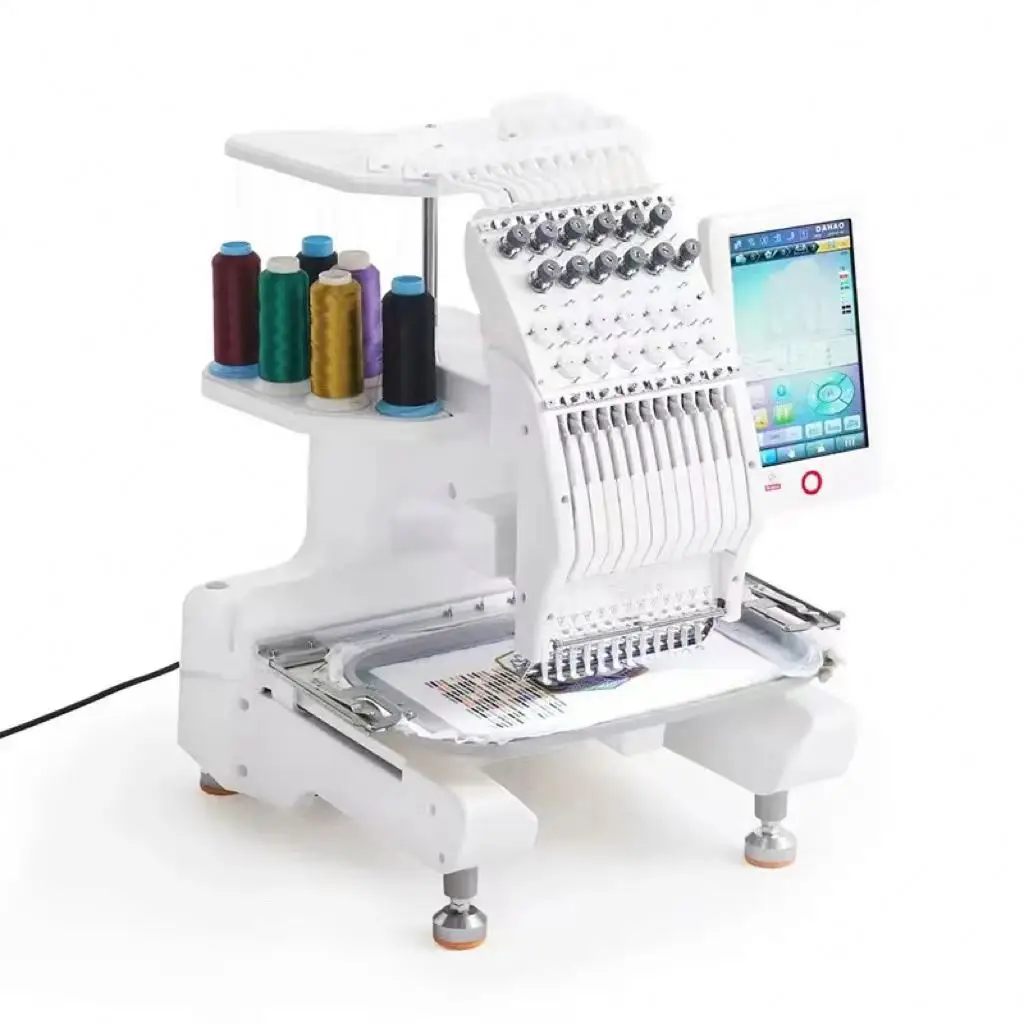 1055x10 And 1700 Computerized Double-Headed 12-Needle Industrial Embroidery Machine Hat Garment Home Embroidery Machine