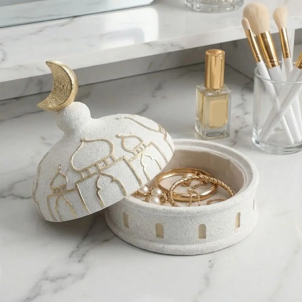 

Декоративный поднос-органайзер из смолы в форме замка, ручной работы, в ближневосточном стиле, для сервировки еды и закусок в гостиной