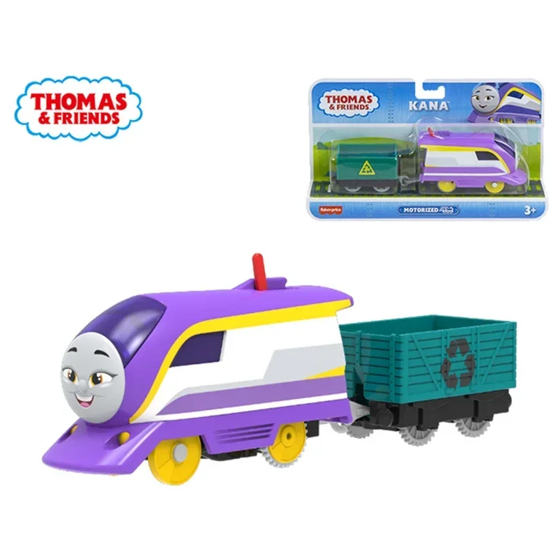 Modelo de tren eléctrico de la serie Track Master para niños, juguetes motorizados de aleación de Thomas y Friends, diésel, Nia, locomotora, Original