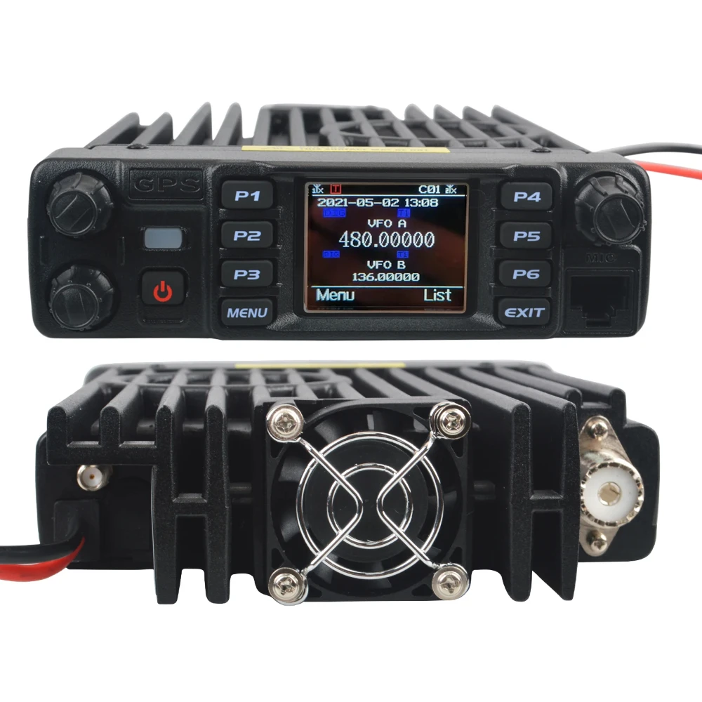 Anytone AT-D578UV Plus VHF UHF Air Band Receive GPS APRS Bluetooth PTT DMR Digital Repeater Function FM Mobile Radio AES256