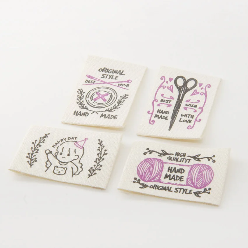 Hand-Printed Cotton Cloth Label, Sewing DIY Accessories, New Style