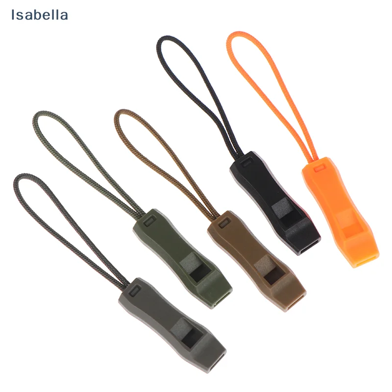 ♥Outdoor Whistle Pulling Rope - Multi-Color Plastic Whistle Lanyard for Camping, Hiking & Emergency Use