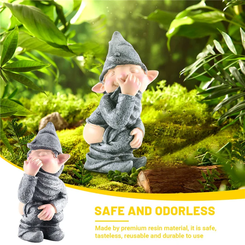 

BAAG-Naughty Gnome, миниатюрная статуя какающих, имитирующая фигурка, форма, забавный карлик из смолы, забавный реалистичный дурацкий подарок