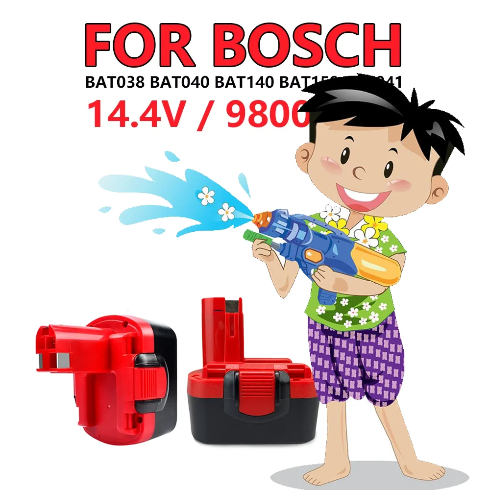 

Аккумулятор 14,4 В для Bosch BAT038 BAT040 BAT140 BAT159 BAT041 3660K, аккумулятор 9800 мАч + бесплатная доставка