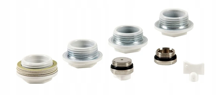 Set radiatorstoppers met ventilatieopening Wit