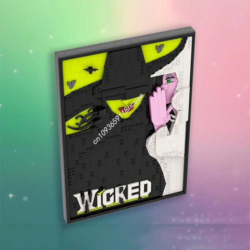 911PCS Art Wicked Poster Meubilair voor Display Model Moc Bouwstenen Stapelen Bakstenen Creatief Speelgoed Kid Gift Diy Educatief