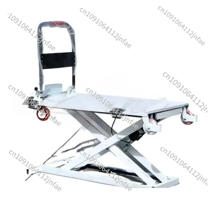 Portable Heavy-Duty L'm'm Platform Trolley - Electric Hydraulic Lifting for Car Handling (Industrial Cargo Moving)