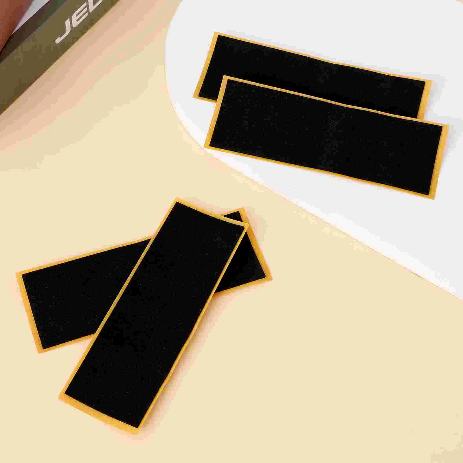 15 Pcs Stickers Anti-skid Pad Surface Small Skateboard Tapes Foams Grip Mini Fingerboards Accessories Black