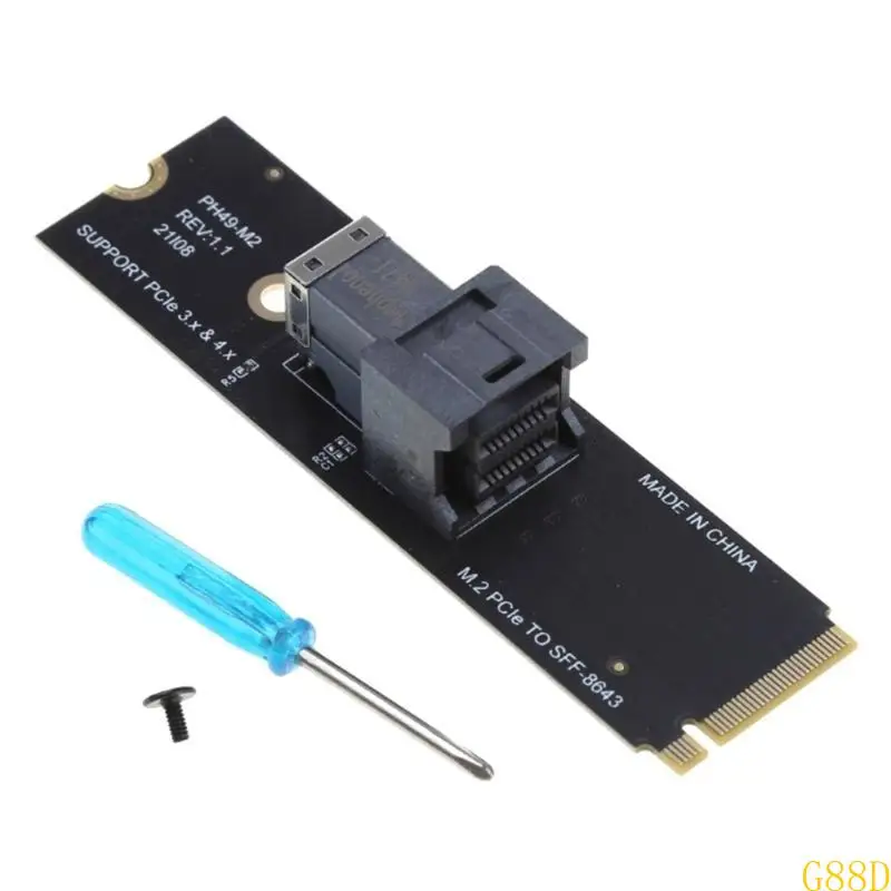 

G88D M.2 PCIe To SFF-8643 КАРТА расширения M.2 в PCIE Converters Advension Adapter для настольного ПК