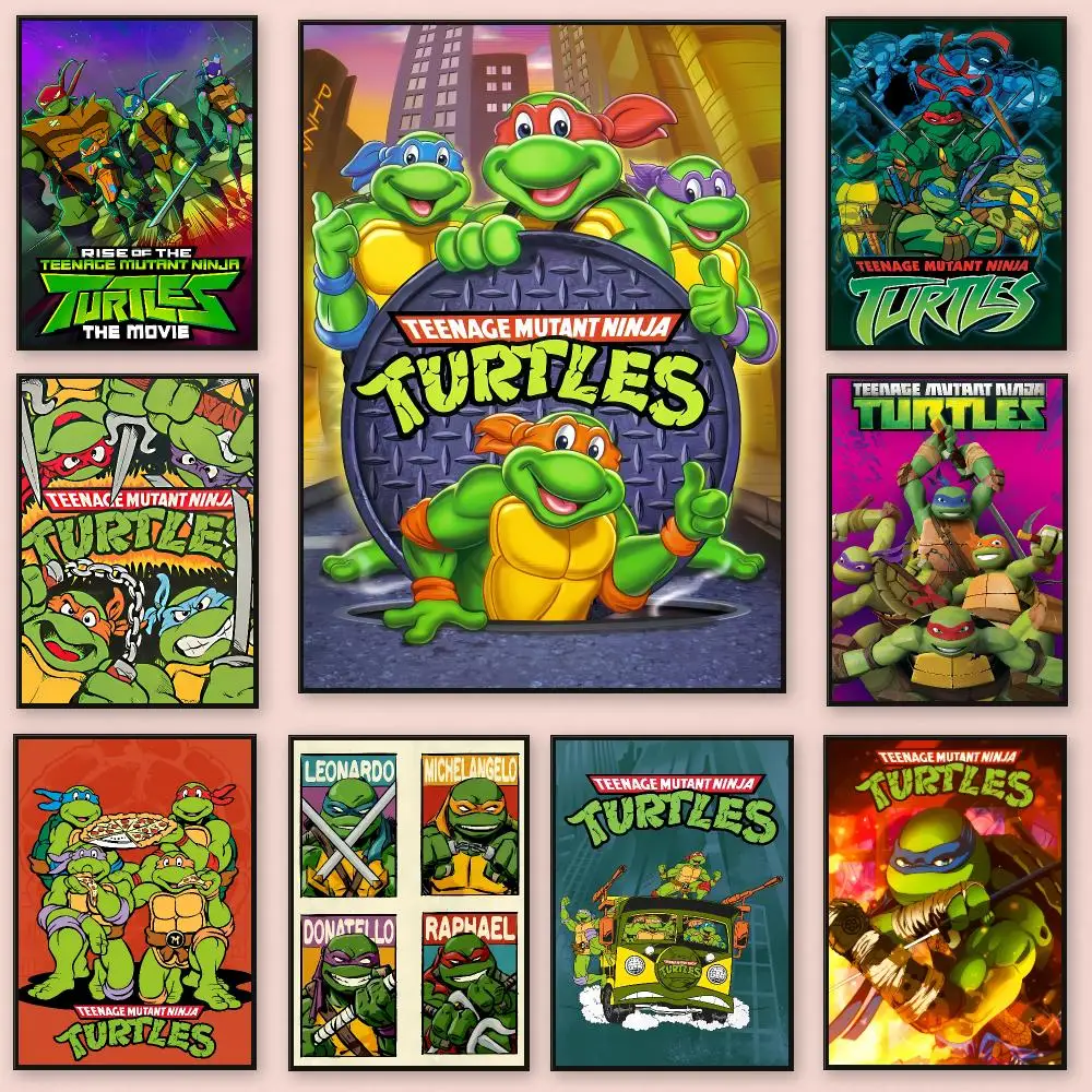 Heroic Animated Series T-Teenage Mutant Ninja Turtles Poster Series HD Wall Living Room Home Decor Gift