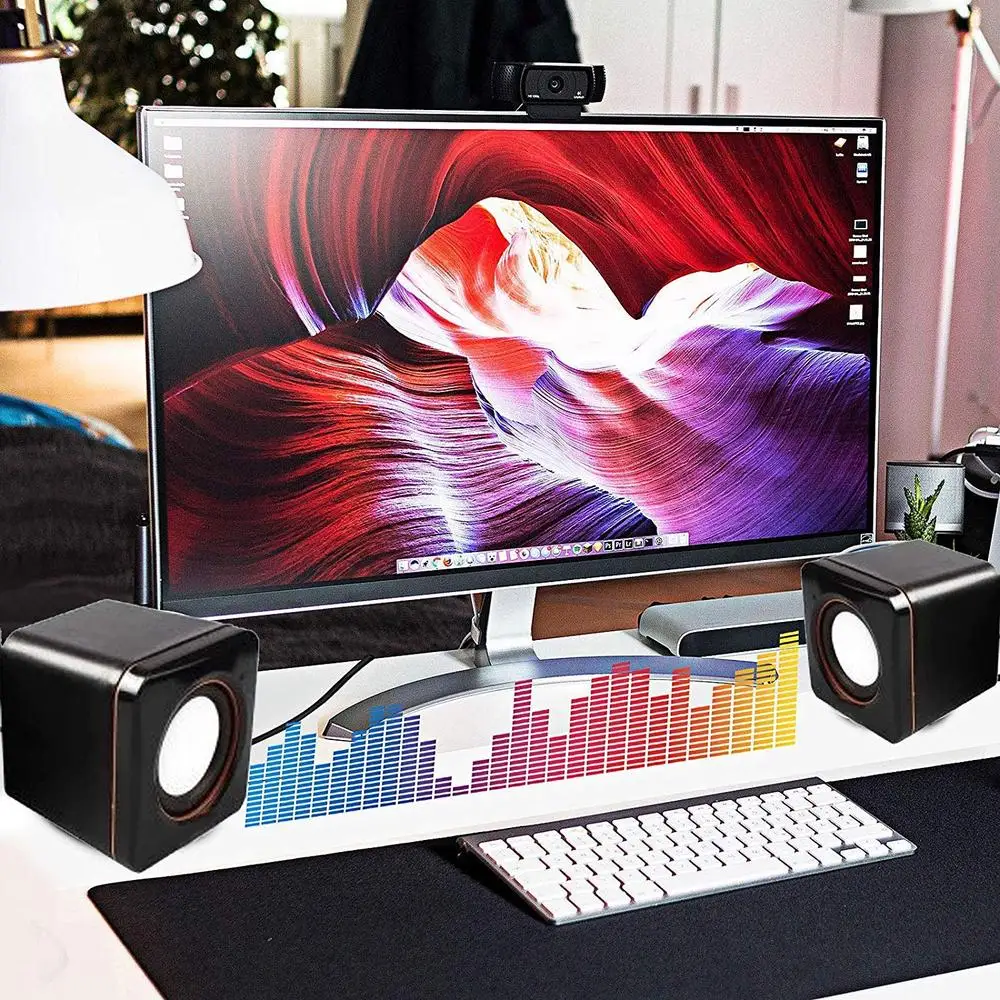 Portable Mini Computer Speakers USB Speakers Music Stereo for computer Desktop PC Laptop Notebook Home Theater Party Loudspeaker