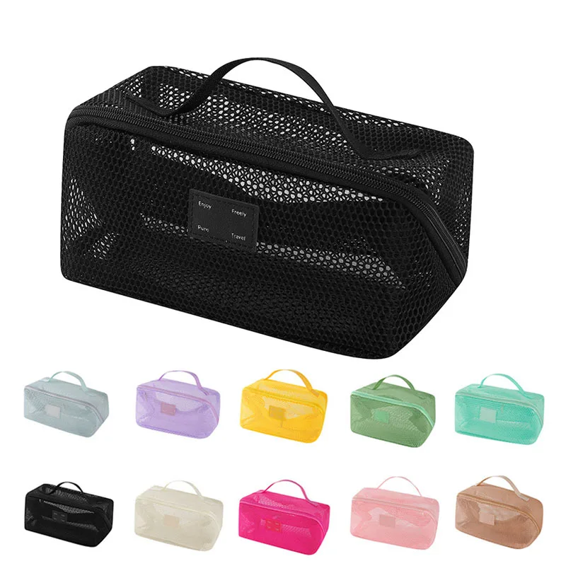 

Органайзер для макияжа, женский набор туалетных принадлежностей, сумка для макияжа, сумка для хранения, большая косметичка для хранения, органайзер для путешествий, чехол на молнии