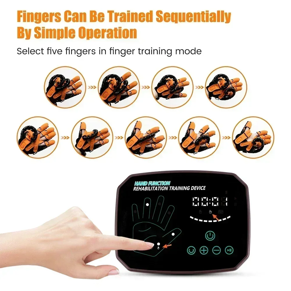 Rehabilitation Robot Gloves Hemiplegia Cerebral Infarction Training Equipment Stroke Finger Physiotherapy Tools Right Left Hand