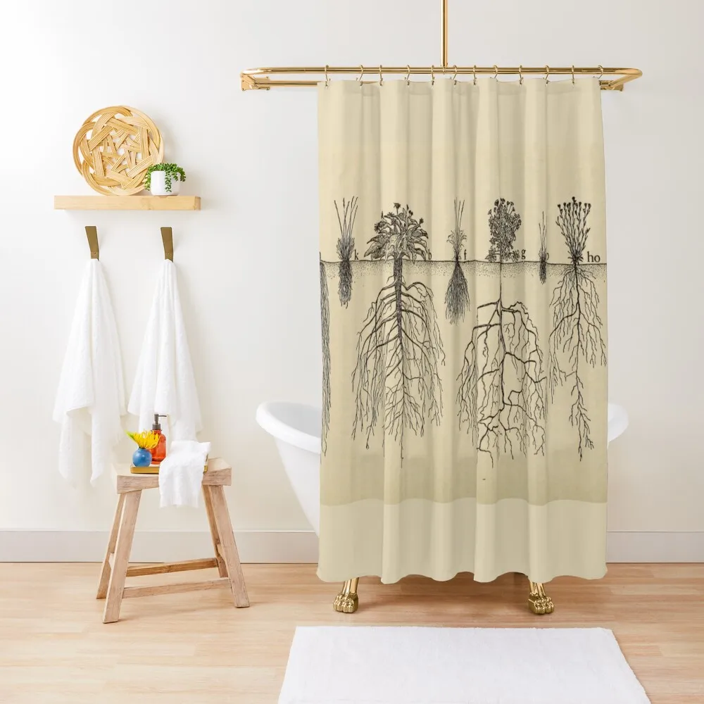 

Botanical Roots Shower Curtain Shower Bath Set For Bathroom Curtain