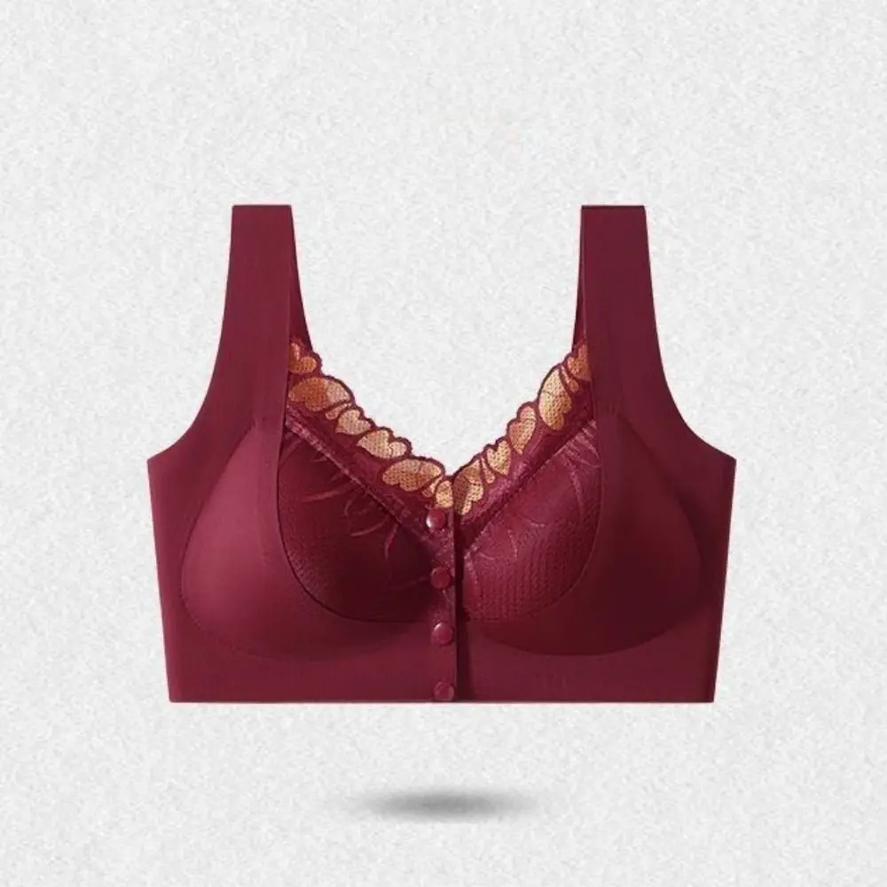 تنفس رفع الجبهة مشبك الصدرية حجم كبير تنفس منتصف العمر المسنين الصدرية الملابس الداخلية الدانتيل شبكة الملابس الداخلية النسائية هدية