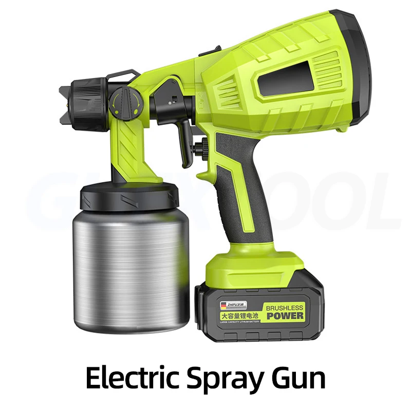 Electric Spray Gun Paint Spray Gun Latex Paint Spray Machine Lithium Battery Spray Machine High Atomization Spray Kettle