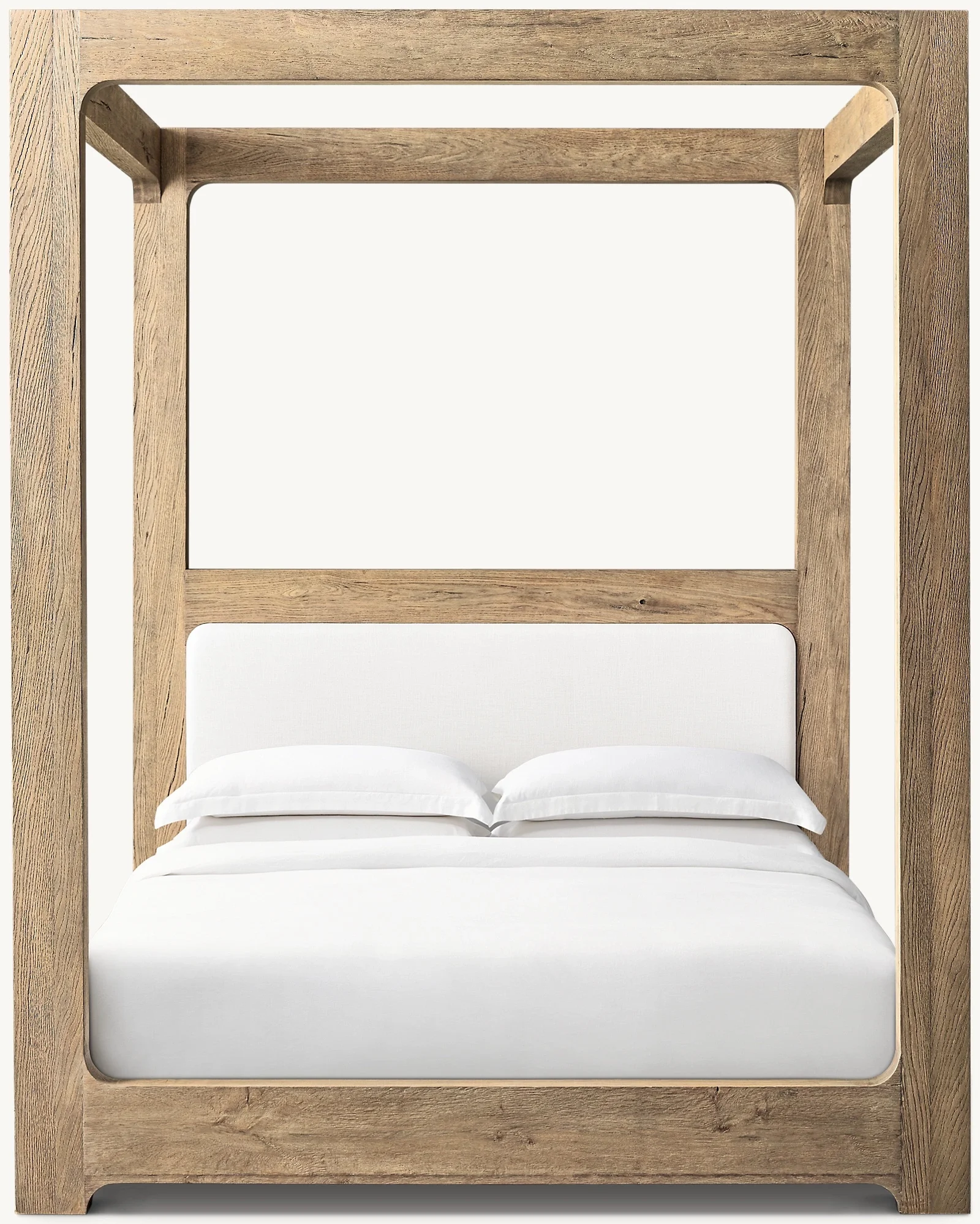 &Luxury Modern Cooling Adjustable Latest Design Bedroom Furniture Strong Base Solid Oak Wooden Queen King Size Canopy