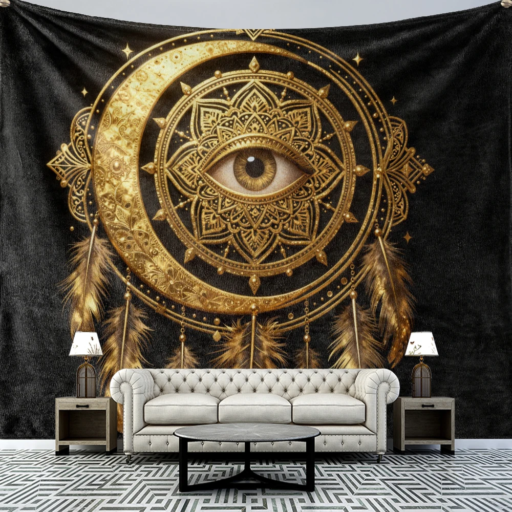 Bohemian Dreamcatcher Tapestry 2D Printing Suitable for Bedroom, Study, Living Room Wall Decoration